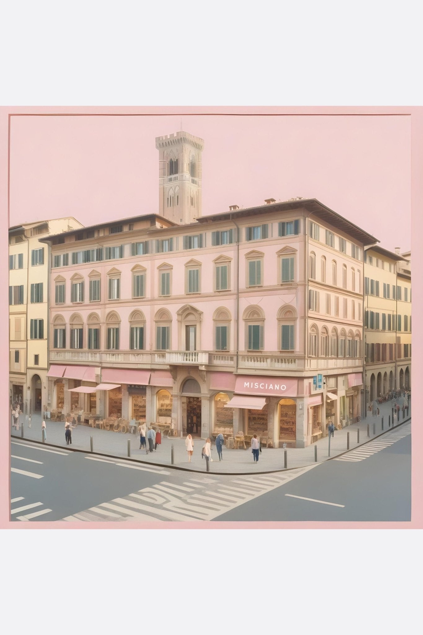 Carré de soie la boutique Misciano imprimé double face 90x90 cm - MISCIANO