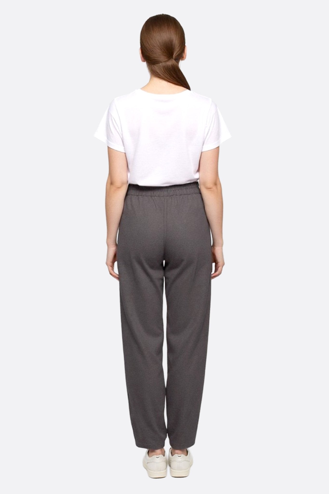 Pantalon gris décontracté à taille élastique - MISCIANO