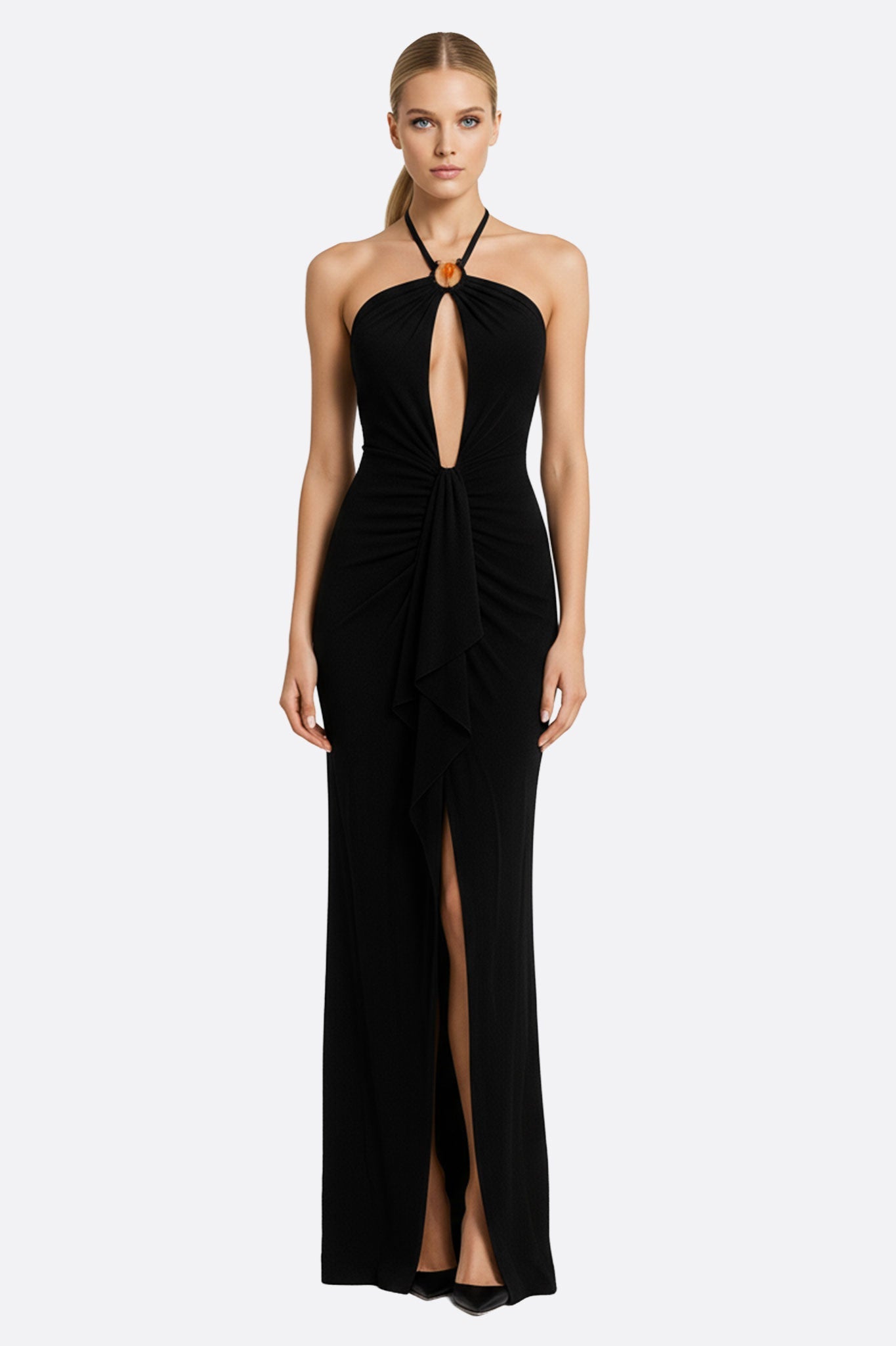drape backless dress Stunning White Maxi - Backless Maxi Dress - Drape Back Maxi