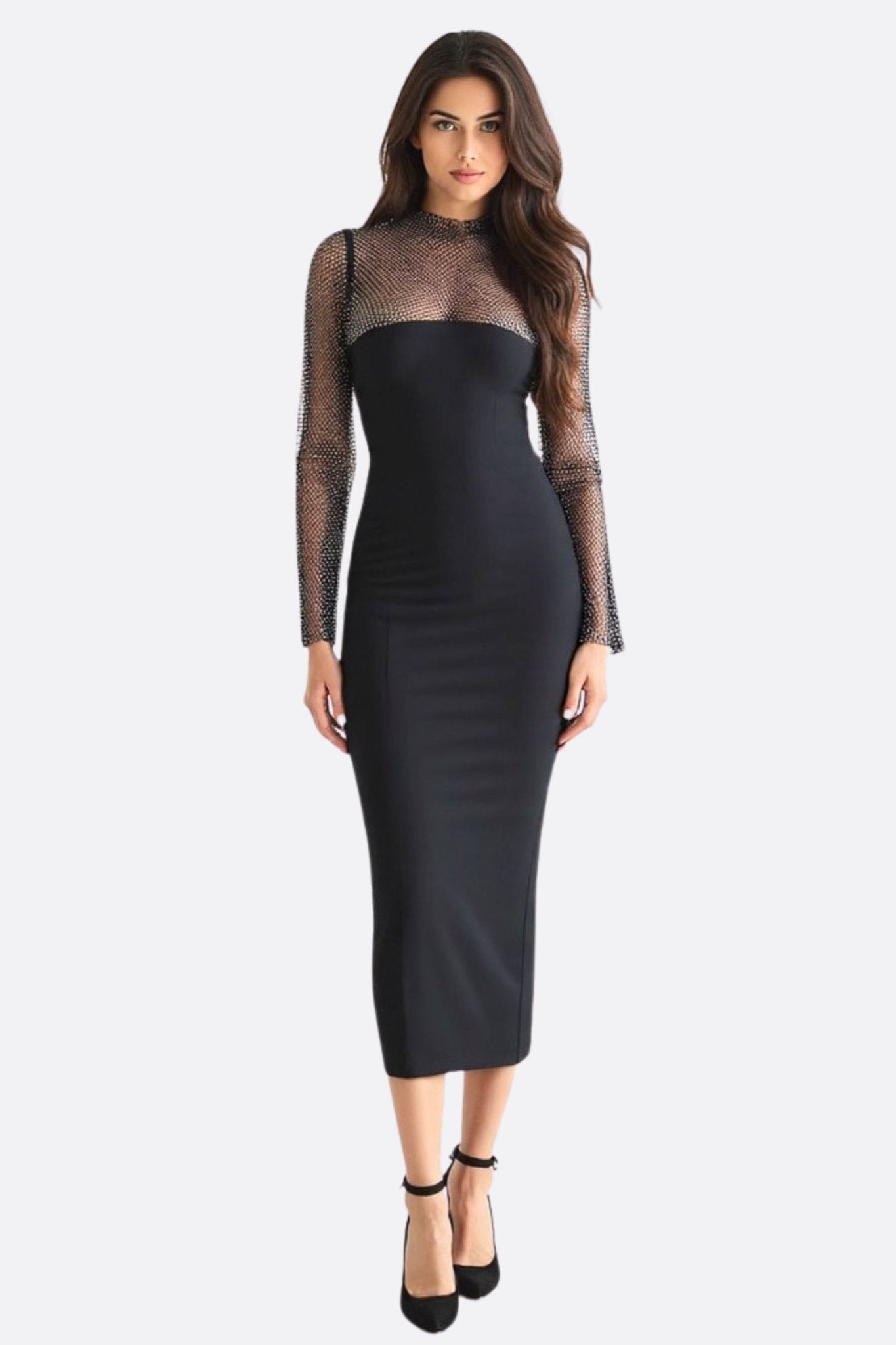 Collar Accesorios Para Vestido Negro Cuello Alto Cuello Alto Que