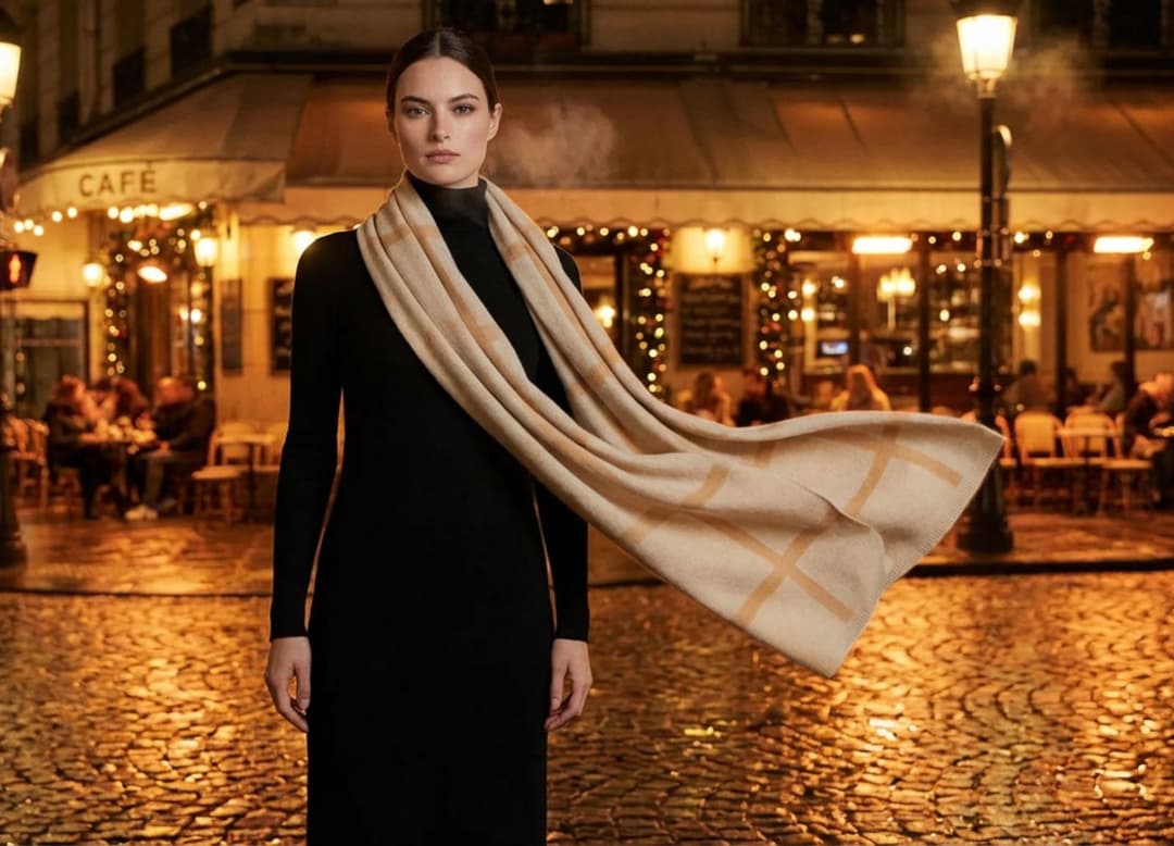 Accessoires d’hiver pour structurer la silhouette avec douceur