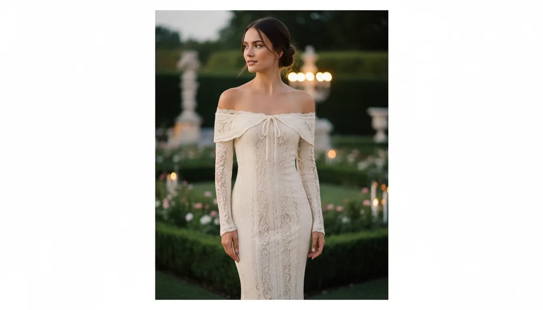 robe soirée été femme élégante - elegant evening dress garden party summer lights warm night outdoor | Misciano Paris