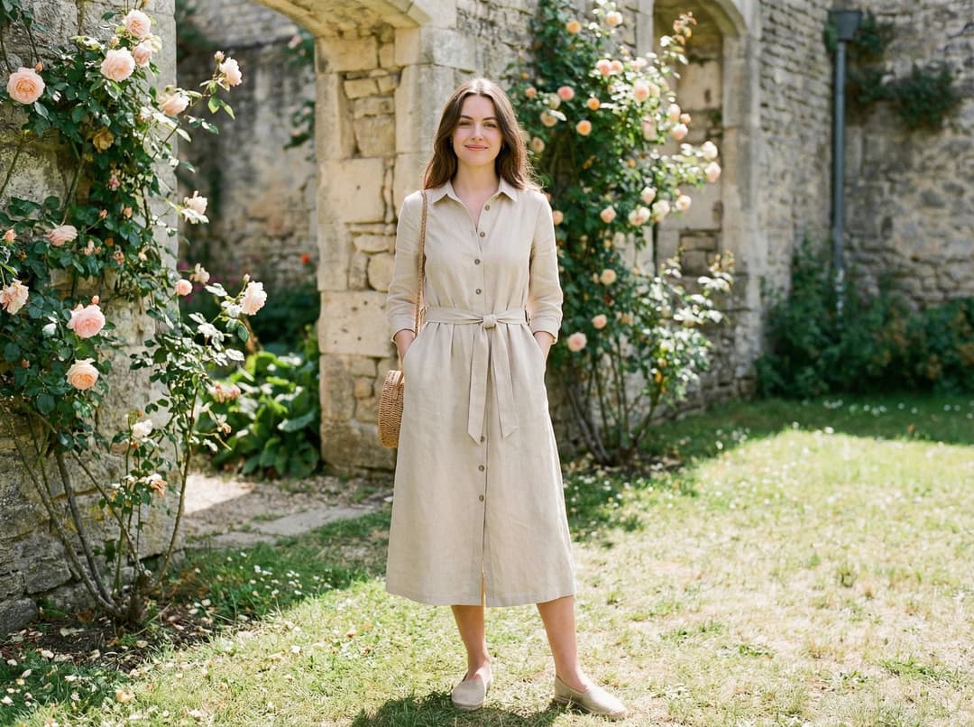Robe Misciano en coton douce pour un quotidien élégant et décontracté