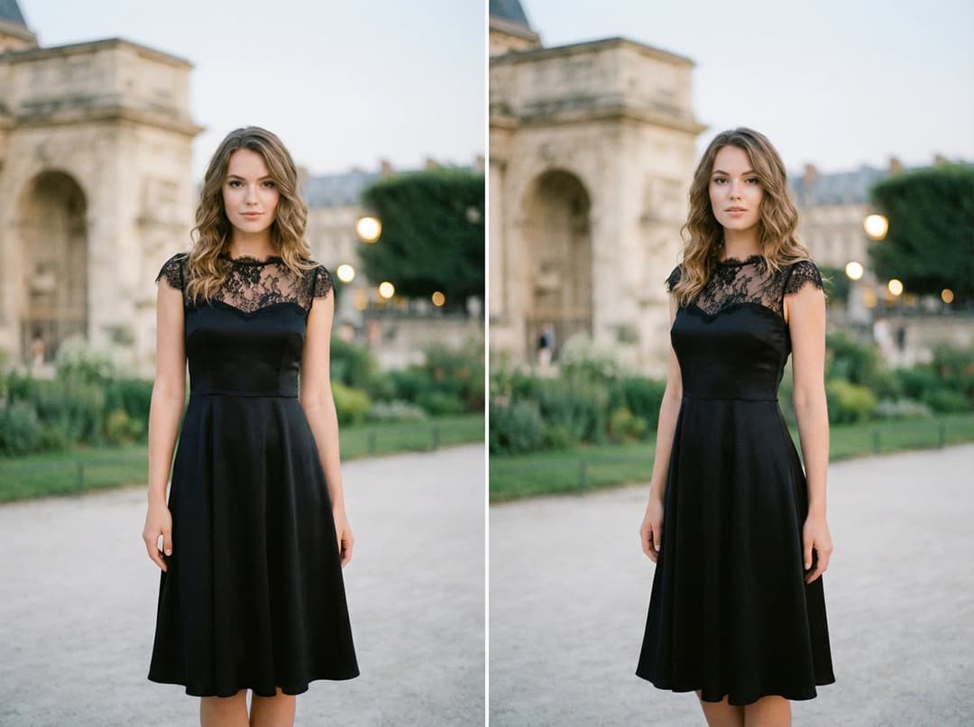 Robe longue Misciano en satin noir pour sublimer une silhouette en A