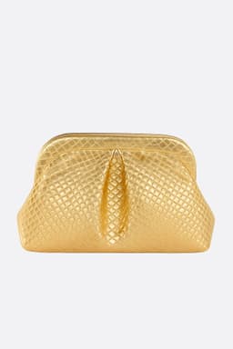Pochette dorata elegante a texture intrecciata, accessorio chic per serate eleganti ed eventi formali, in materiale PU di alta gamma