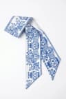 Twilly in seta Porcellana blu