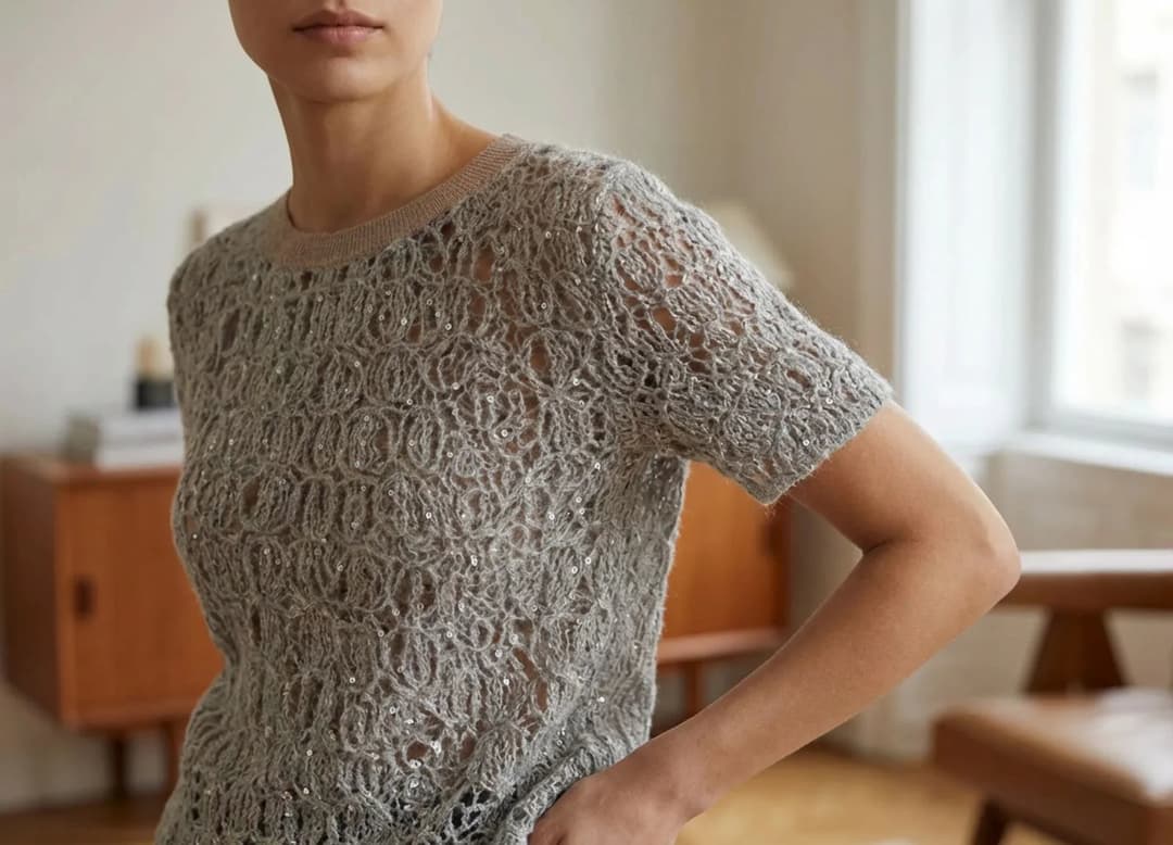 Pull en lurex doux et chaud pour un look élégant au quotidien