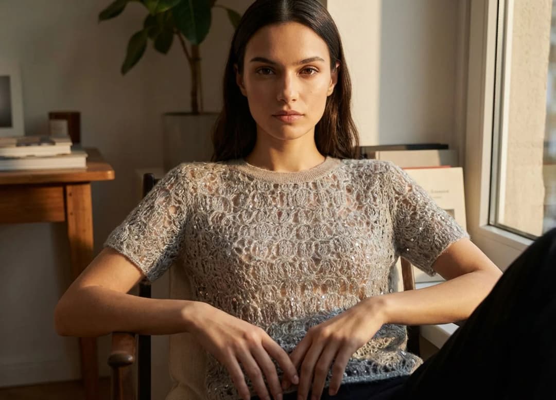 Pull en lurex doux pour un confort quotidien et chaleur maîtrisée