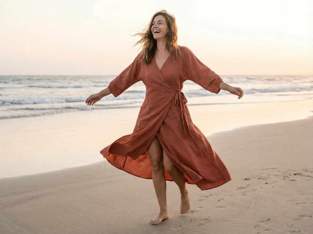 Robe Misciano en lin pour mise en valeur de la silhouette féminine
