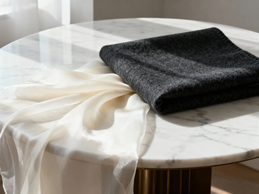 Échantillon de tissu en coton doux avec grammage adapté pour une tenue élégante, vision Misciano de la qualité textile