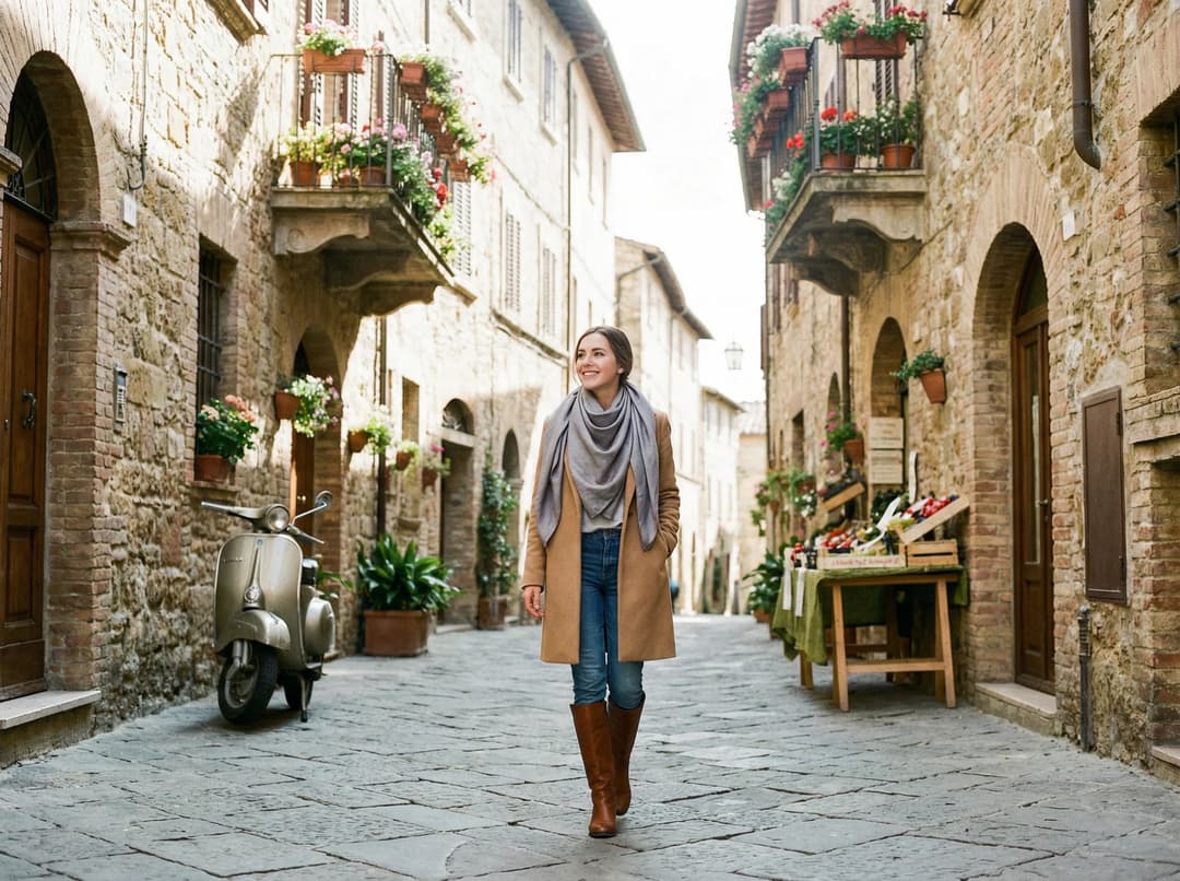 Foulard en soie gris porté avec élégance pour rehausser une tenue chic
