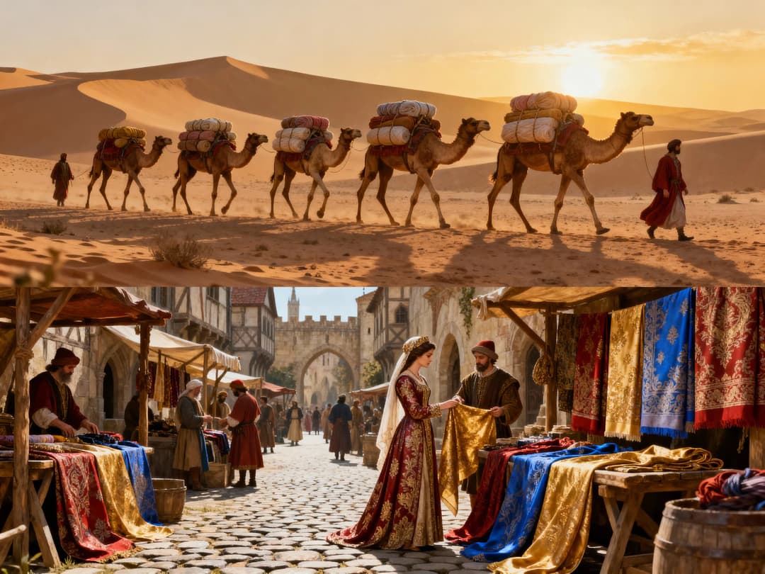 The Silk Road - History of Silk Scarves - Misicano Vision