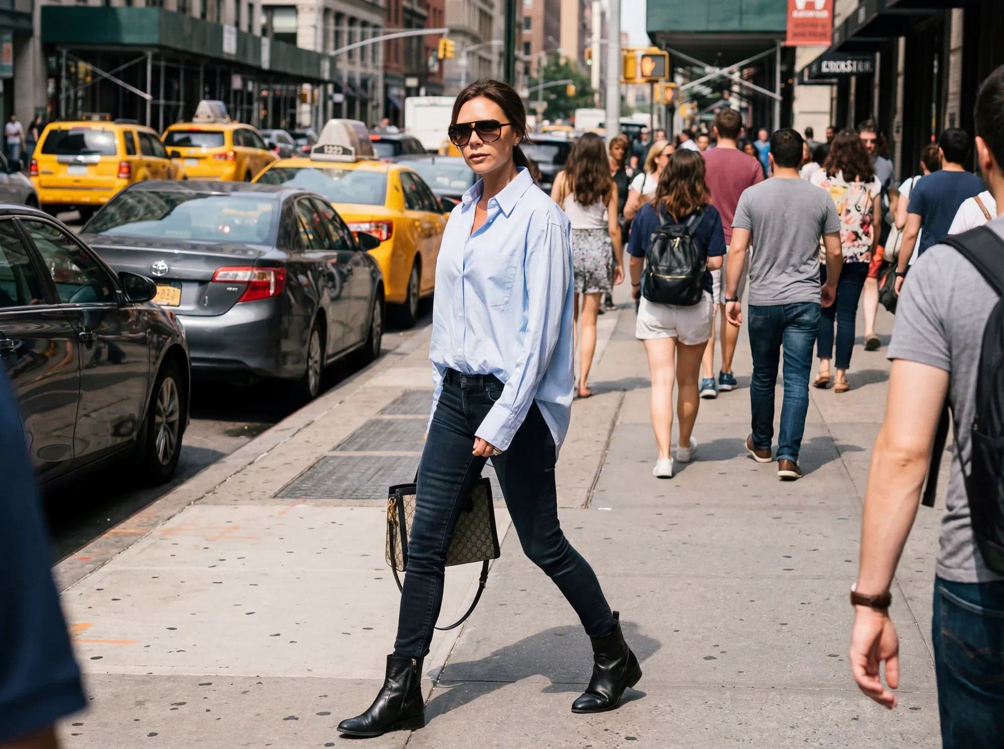 Chemise femme oversize bleue en coton doux pour un look décontracté et élégant, vision Misciano de lélégance féminine