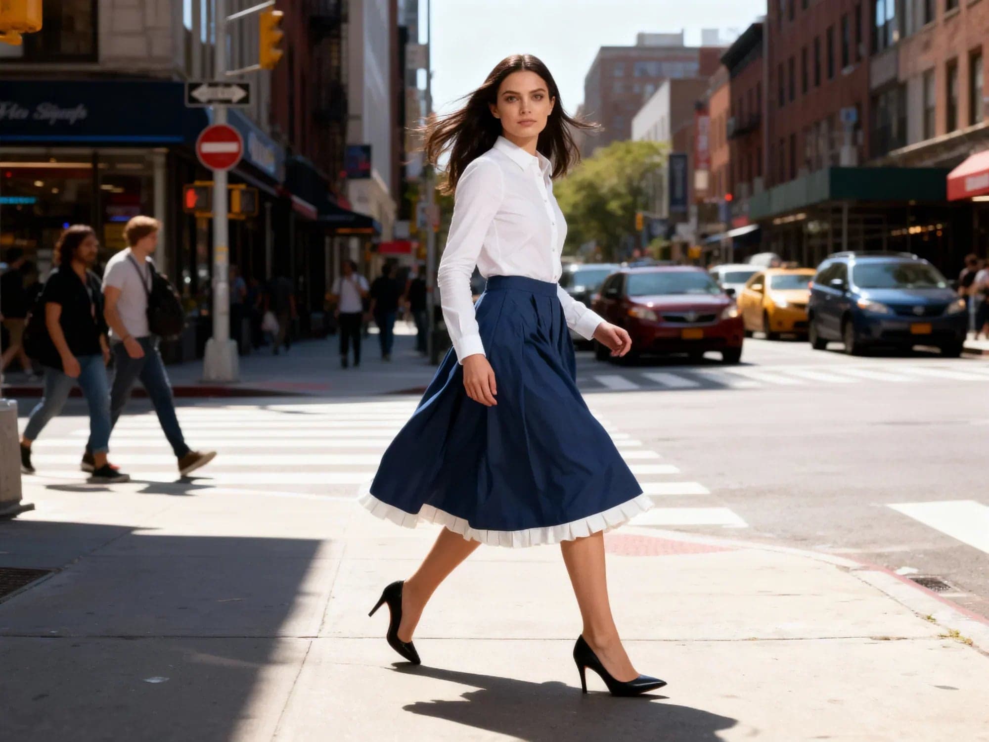 Jupe plissée Misciano fluide pour un look élégant au quotidien