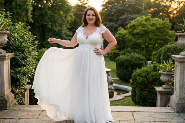 Wählen Sie ein schmeichelhaftes Kleid für eine O-förmige Körperform