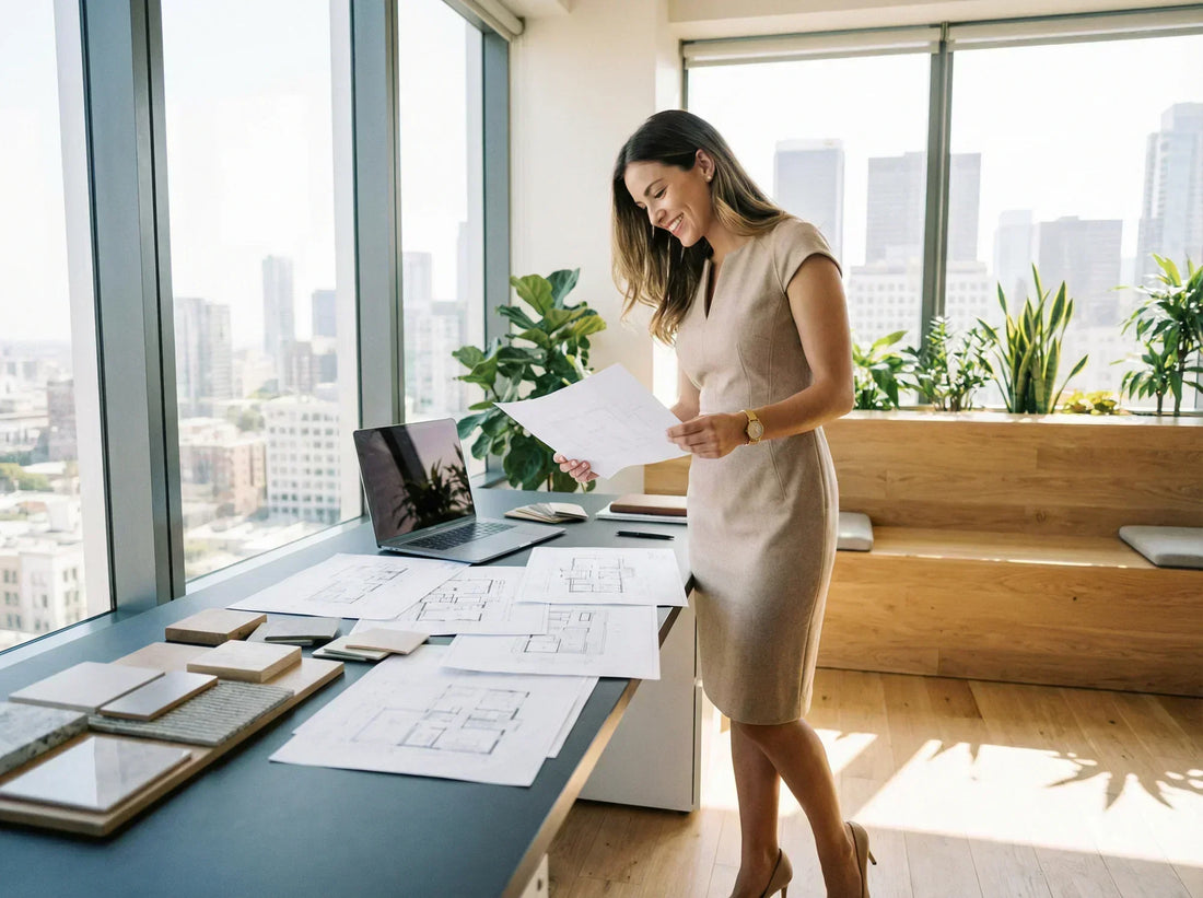Robe fluide Misciano beige pour un look professionnel au bureau