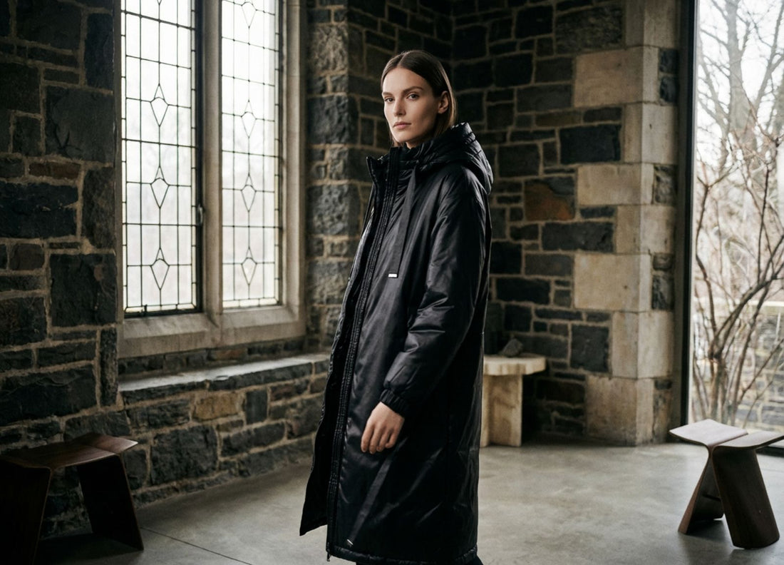 Doudoune noire matelassée femme luxe : l’art de la légèreté chaude et du style urbain intemporel - Misciano