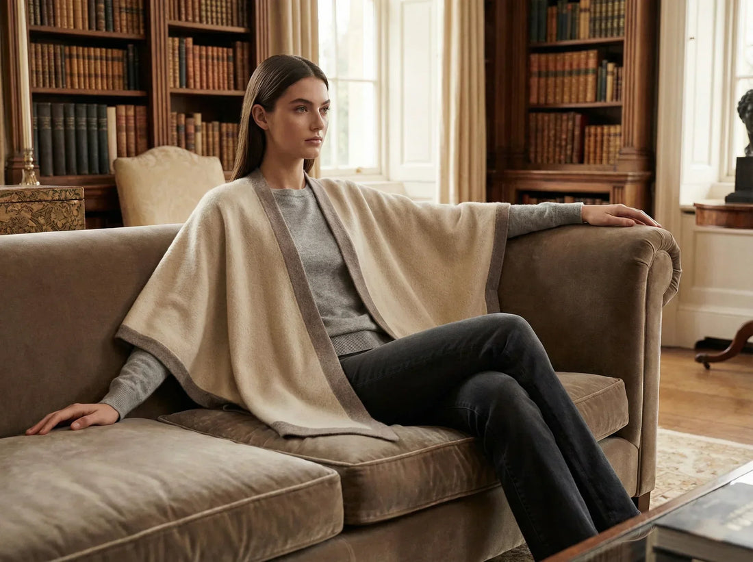 Poncho Misciano en cachemire doux pour un look élégant au quotidien