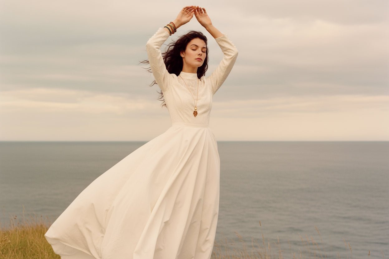 Элегантное платье осень 2025 Линии и материалы Misciano этого сезона