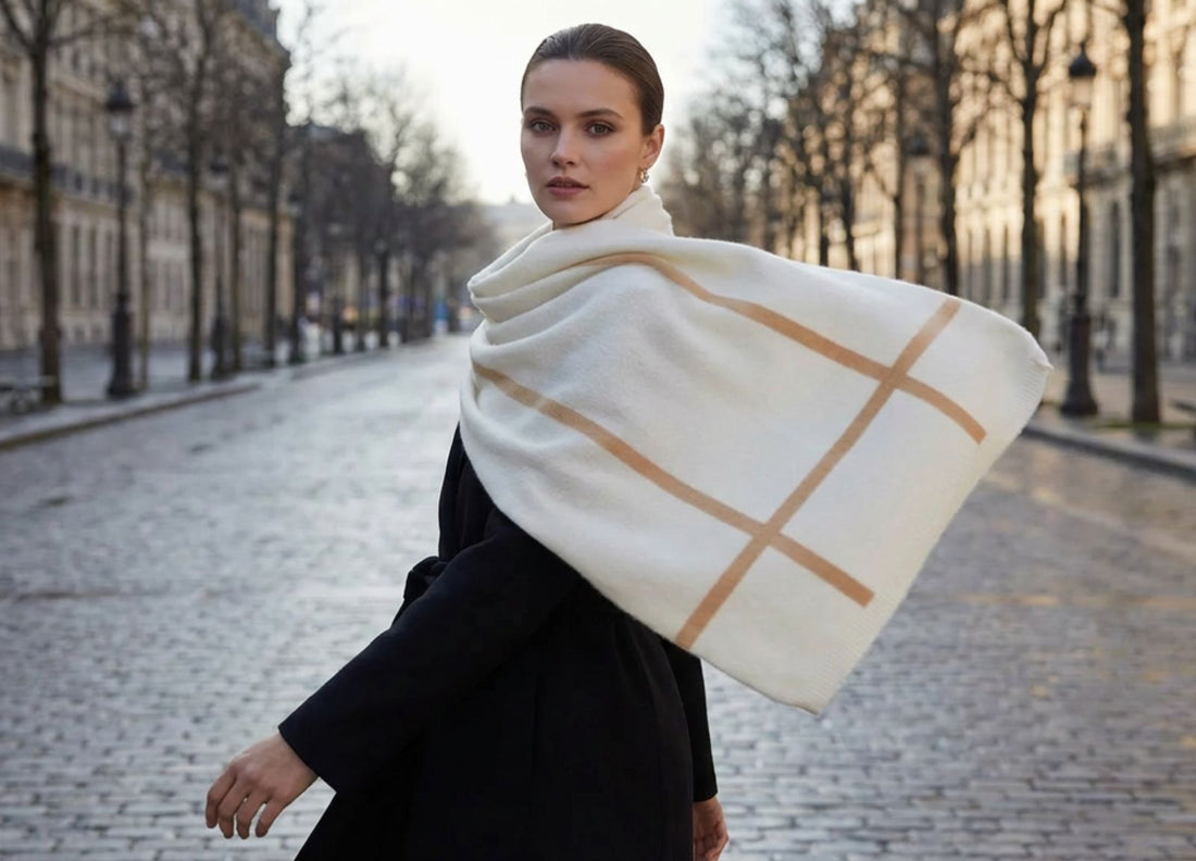 Tendances écharpes femme hiver 2025 : matières, chaleur et silhouettes - Misciano