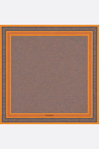 Cuadrado de seda Sombras de oriente impreso doble cara 90x90 cm