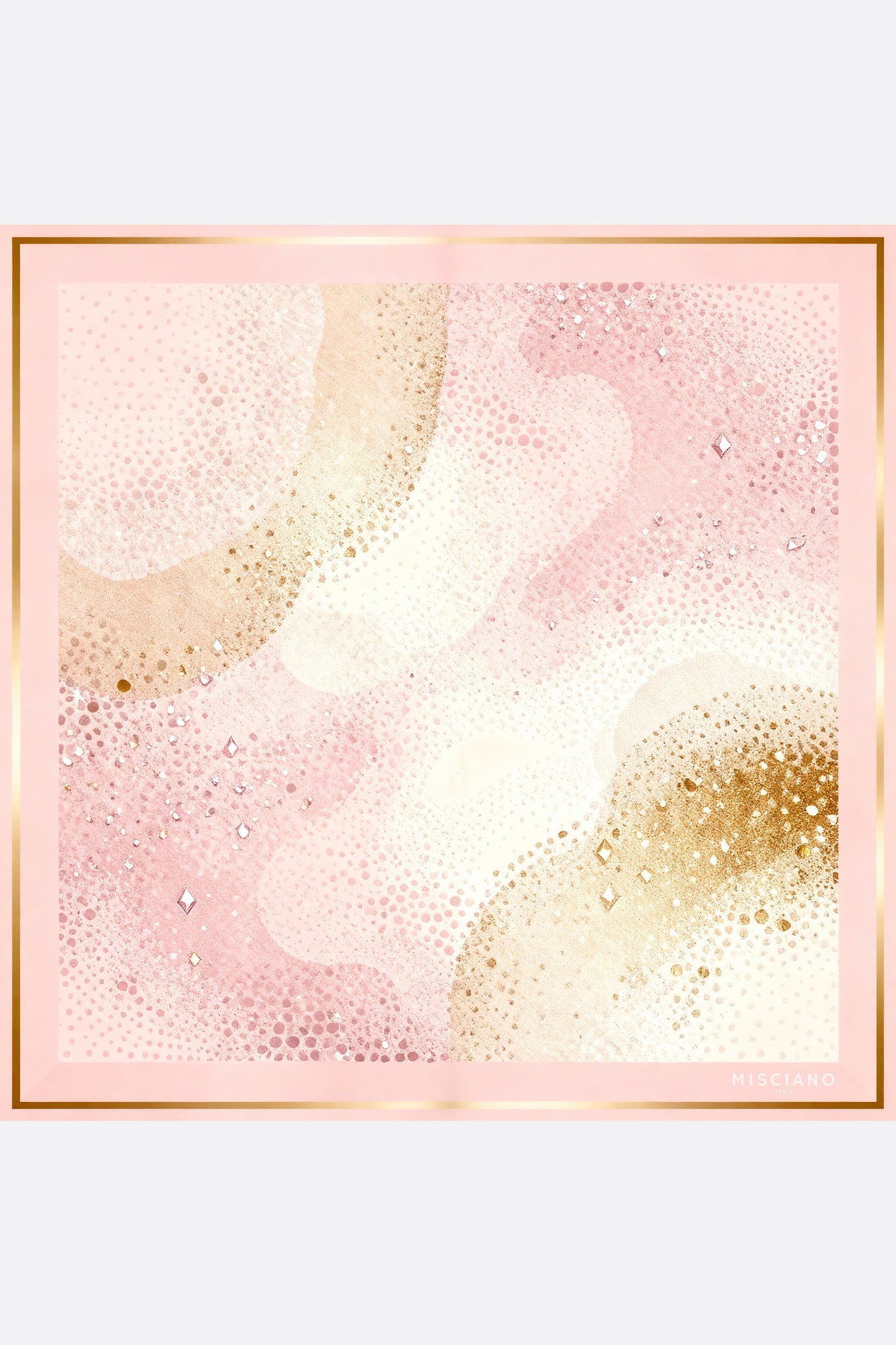 
Carré de soie 90 Aurore rose poudrée, accessoire chic aux nuances délicates parfait pour des occasions élégantes.



