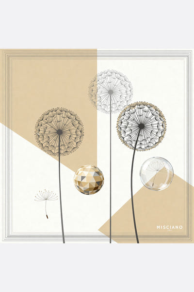 
Carré de soie double face 