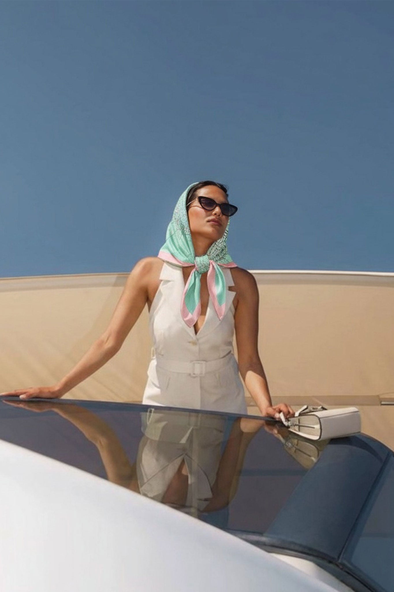 Квадратный шелковый шарф 90x90 см с элегантным двусторонним принтом карты города Миссиано, стильный аксессуар для...