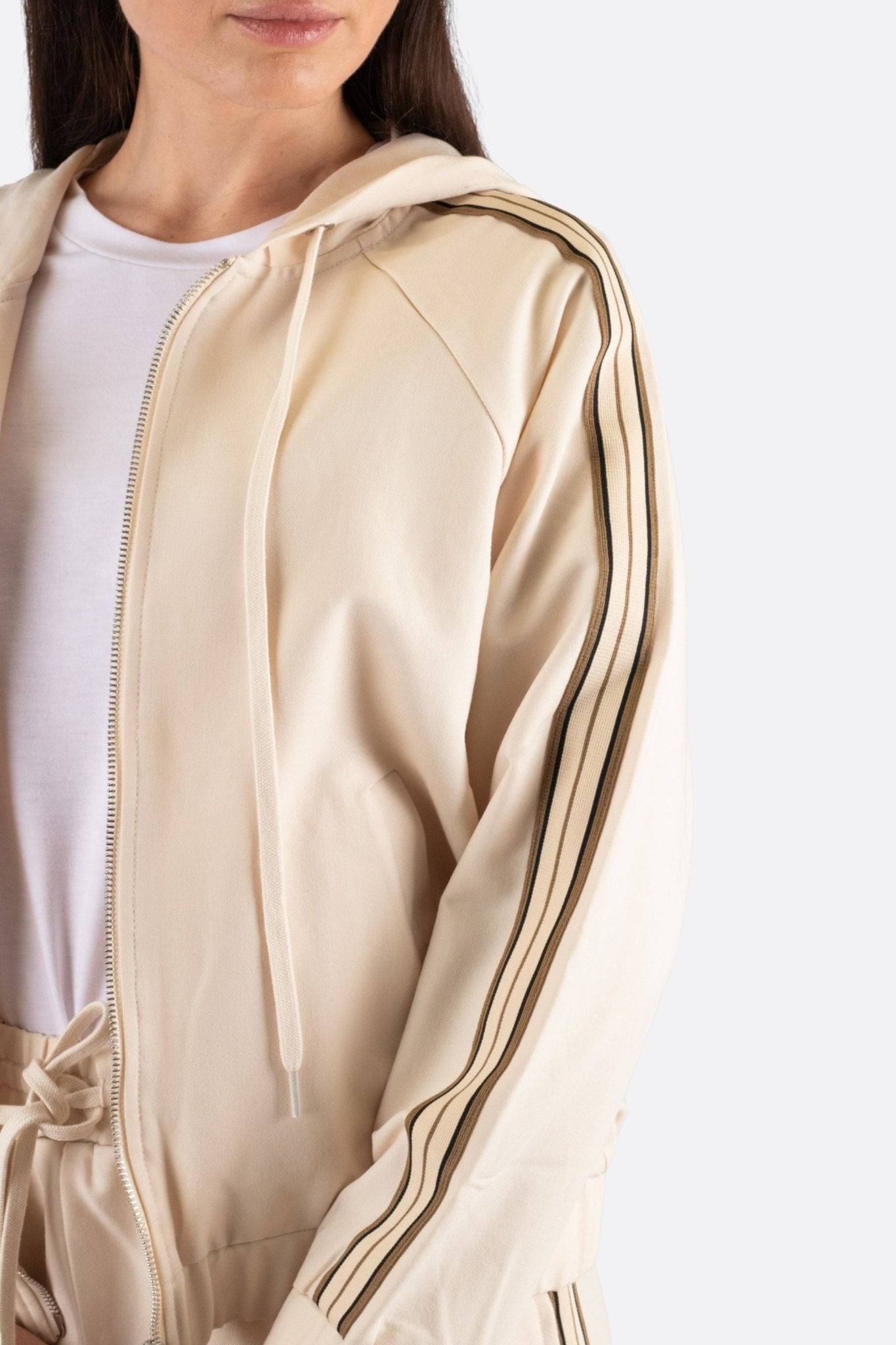 Ensemble de survêtement beige a bandes contrastantes - MISCIANO