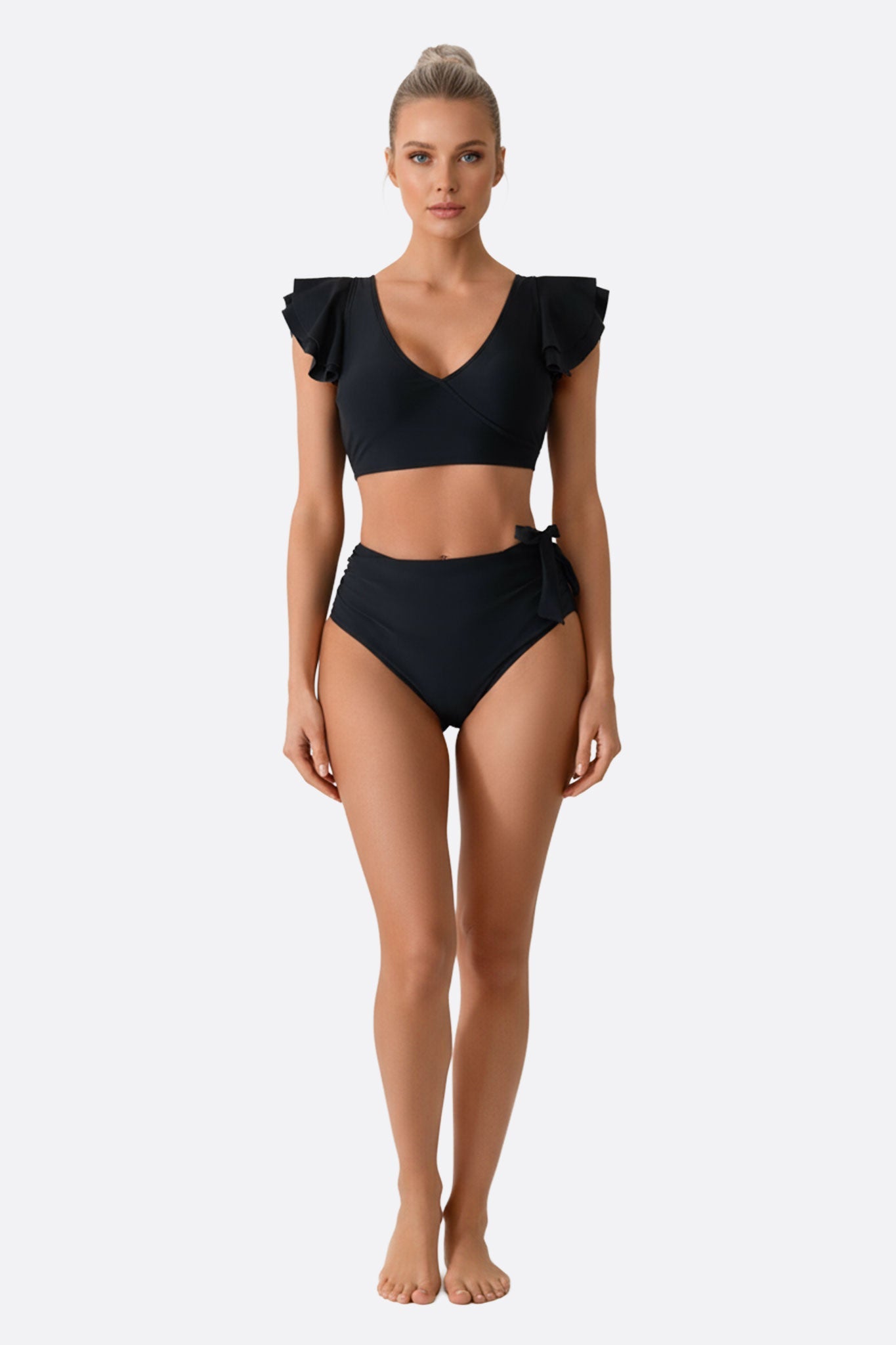 Bikini noir à volants — Misciano