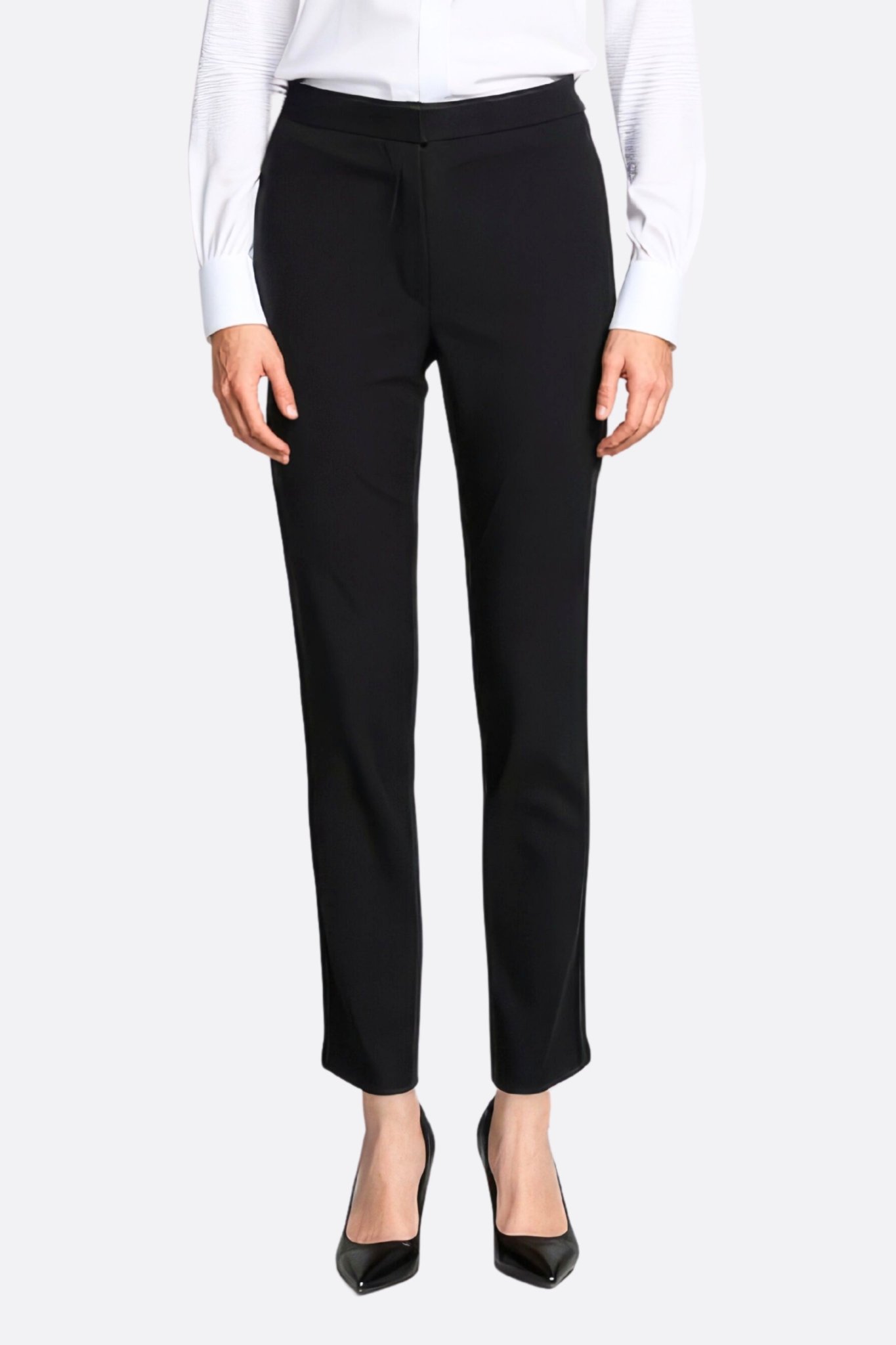 Pantalon noir classique à coupe droite - MISCIANO