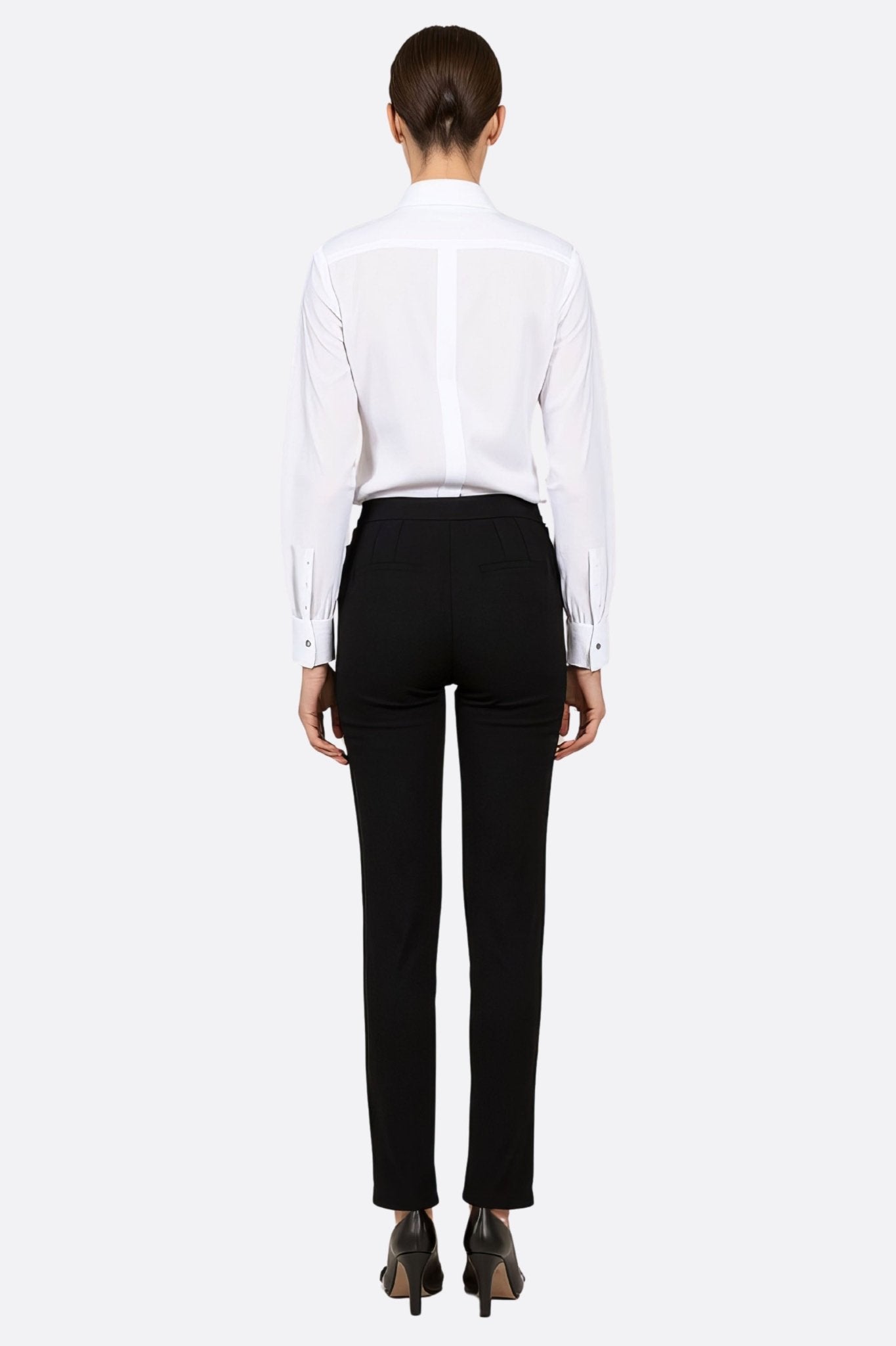 Pantalon noir classique à coupe droite - MISCIANO