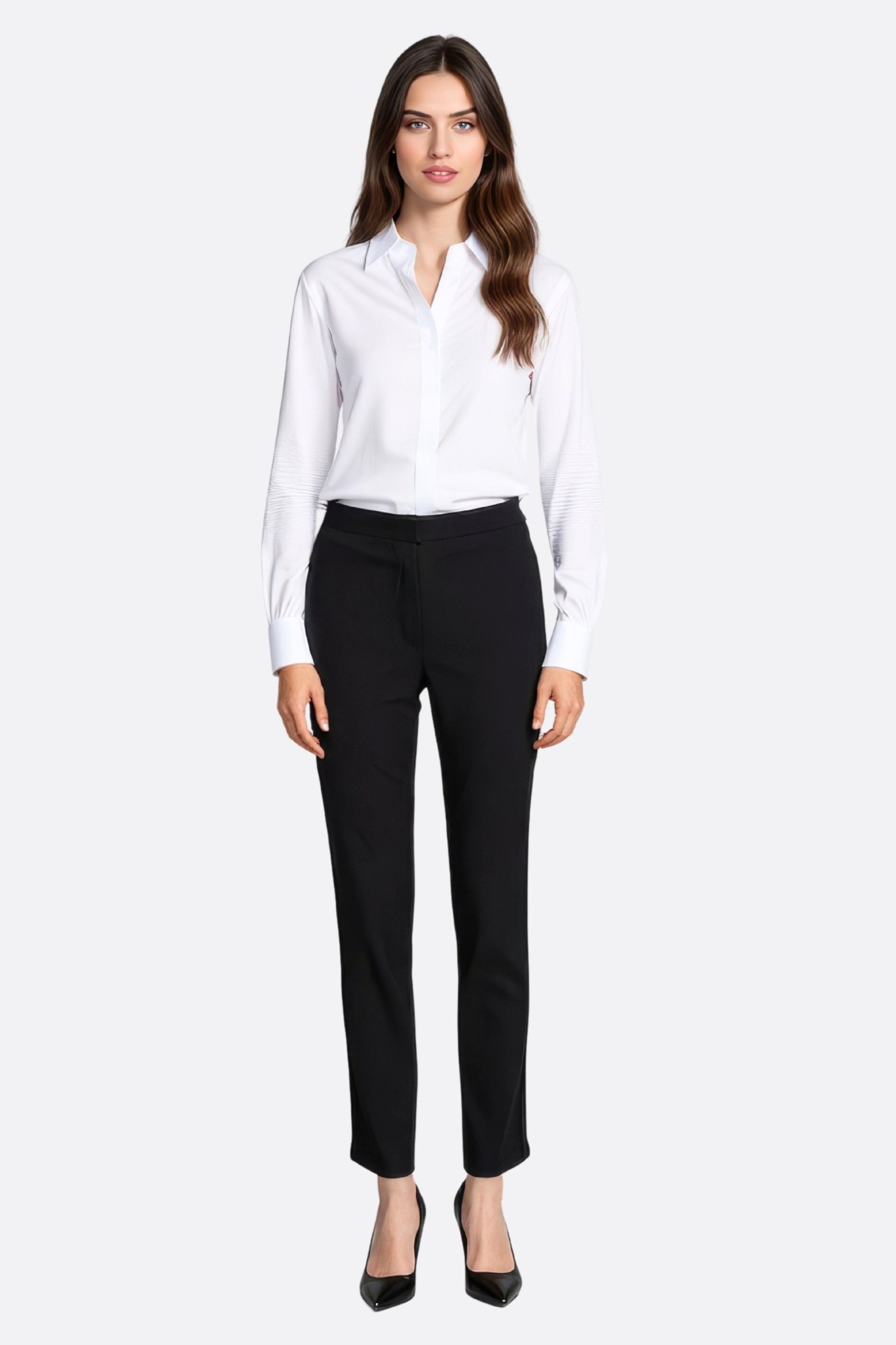 Pantalon noir classique à coupe droite - MISCIANO