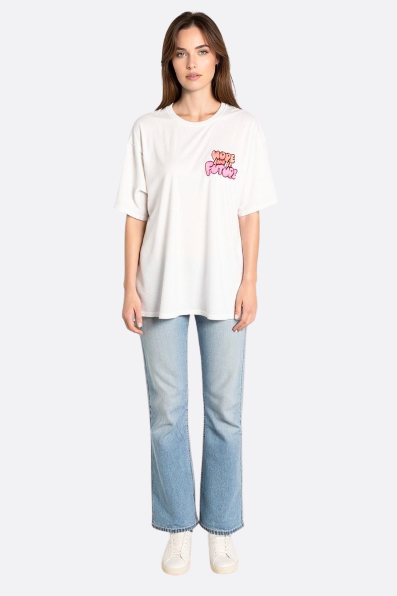 T-shirt oversize blanc Hope and a Future - MISCIANO